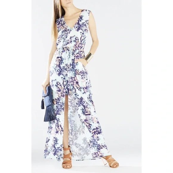 bcbgmaxazria asymmetrical dress Bcbgmaxazria Asymmetric Tiered Midi Dress MSRP 8 / Golden Yellow main image 1